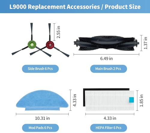 20 Pack Replacement Parts for Robot Vacuum Cleaner