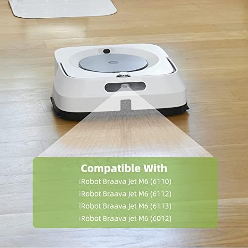 8-Piece Premium Mop Pad Set for iRobot Braava Jet M6 Ultimate