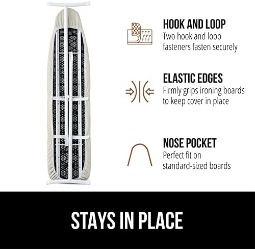 Gorilla Grip Heavy Duty Wall Hanging Ironing Board Cover 25 lbs