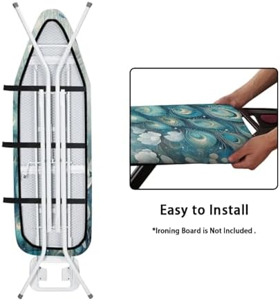 Peacock Design 15 x 54 Thick Cotton Ironing Board Cover