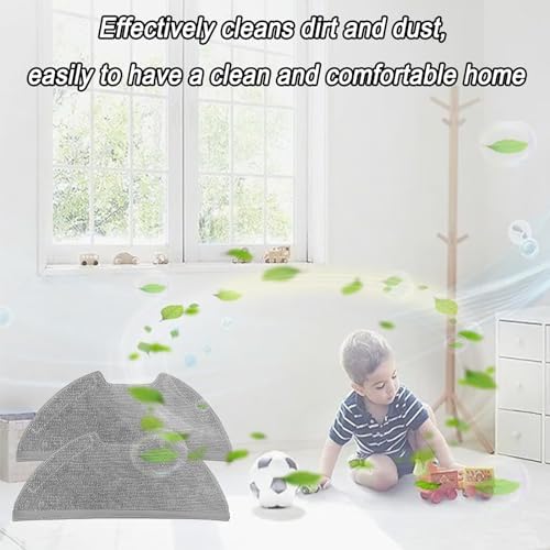 Reusable Replacement Mop Pads for Eureka E10s E20 Plus Robot Vacuum