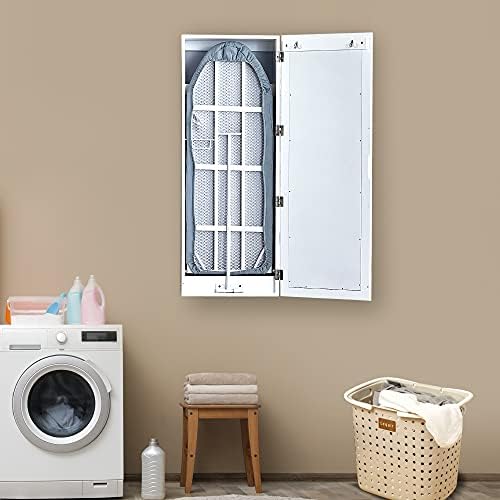 Wall-Mounted Ironing Board Cabinet Full-Function Folding Design