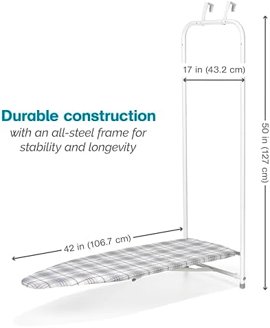 Polder Over-the-Door Ironing Board with Pad Protection
