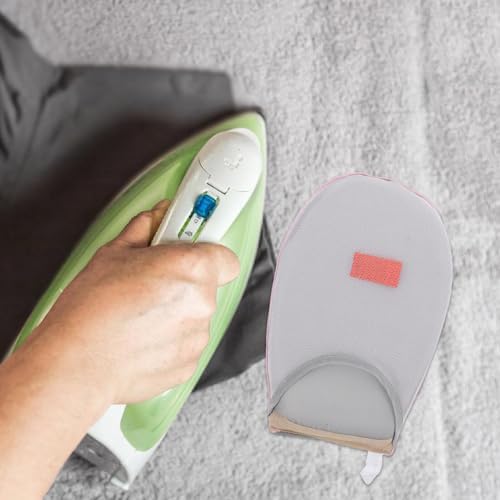 Cabilock Garment Steamer Gloves Mini Heat-Resistant Ironing Board with Finger Loop Protection