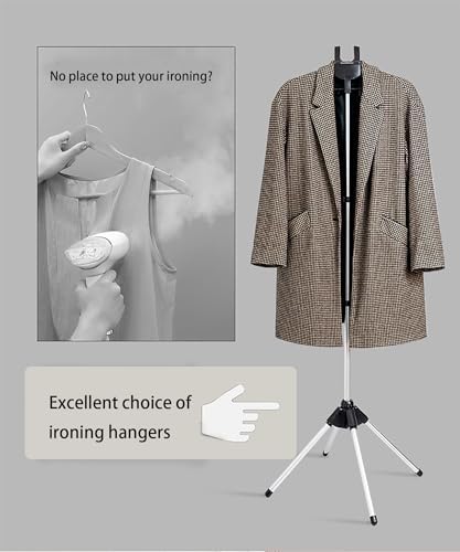 Foldable Ironing Rack with Adjustable Hanger for Home Outdoor Use