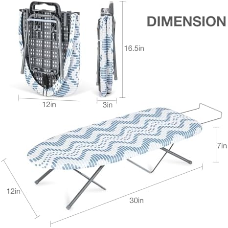 Perfect Compact Tabletop Ironing Board for Home Travel Use