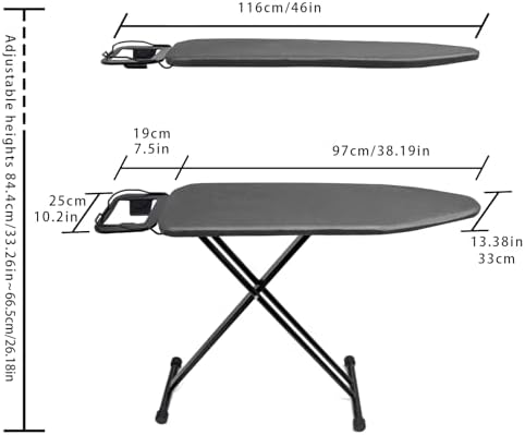 Premium 13x38 Ironing Board with Heat-Resistant Features