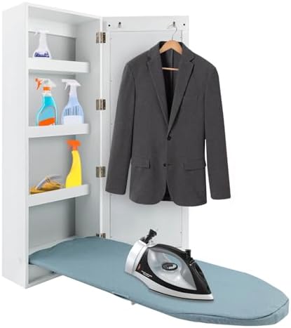 DYRABREST Wall Mounted Ironing Board Cabinet