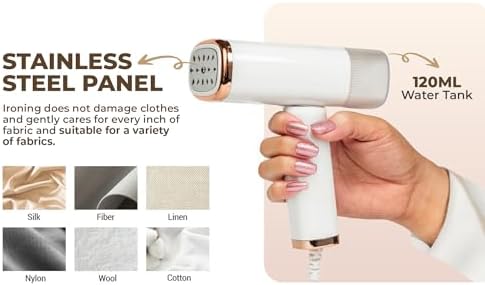 20 Second Fast Heat Up 1000W Travel Steamer