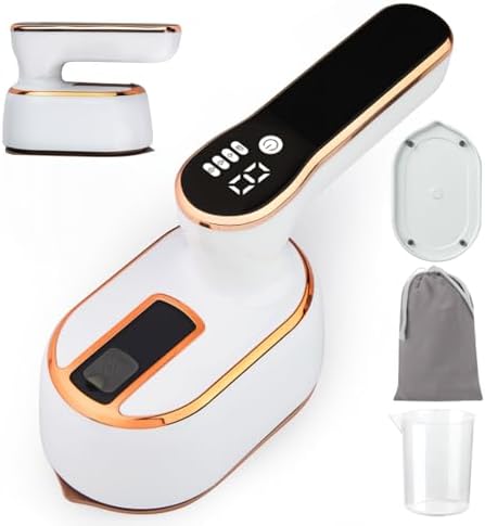 Tenhitoys Travel Steamer Iron Quick Steam LED Display 100ml Tank