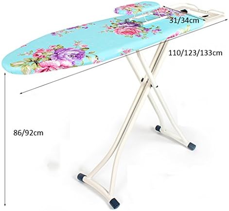 110x31x86cm Folding Ironing Board with Plant Pattern