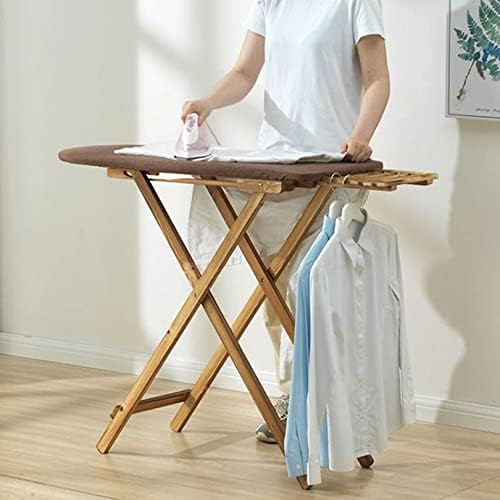 Solid-Wood Adjustable Ironing Board for Small Spaces