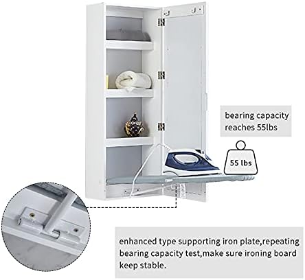 Wall-Mounted Ironing Board Cabinet Full-Function Folding Design