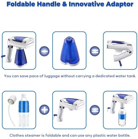 Effortlessly Remove Wrinkles with the GRETMIX Portable Clothing Steamer