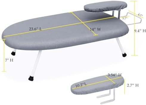 AKOZLIN Adjustable Tabletop Ironing Board 236 x14 x7