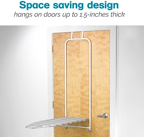 Polder Over-the-Door Ironing Board with Pad Protection
