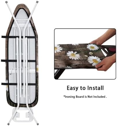 KUIFORTI Brown Wood Ironing Board Cover