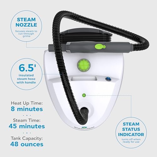 Steamfast SF-370 All-Natural 15-Foot Canister Cleaner with 15 Accessories