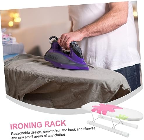 Cabilock Mini Folding Ironing Board with Floral Design