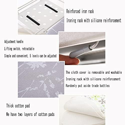 ZHDBDAdjustable Ironing BoardFoldable High-Adjustable Ironing Rack w Durable Cotton Cloth 62-79cm