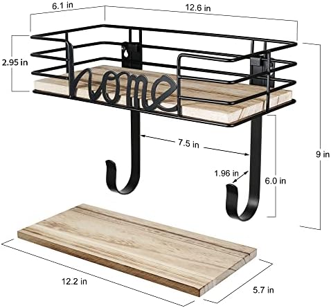 TJMOREE Wall-Mounted Ironing Board Hanger with Large Storage
