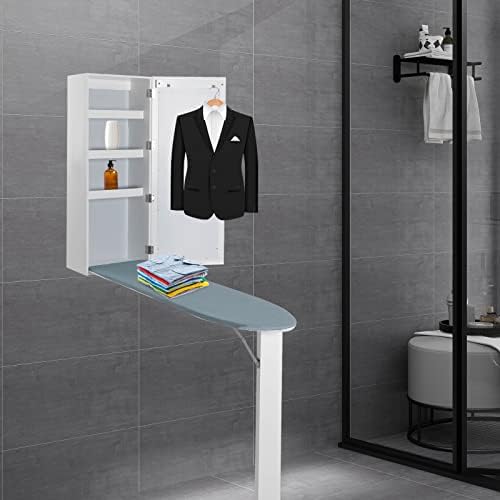 Wall Ironing Board Cabinet White