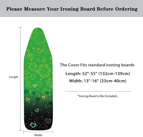 Dreaweet Shamrock Print Ironing Board Cover