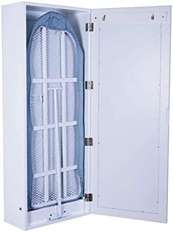 Wall-Mounted Ironing Board with Mirror
