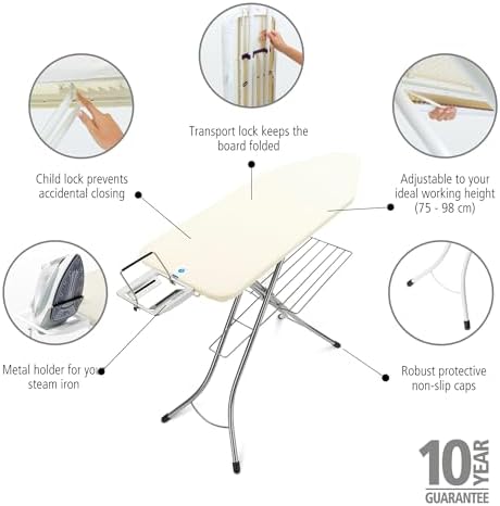 Brabantia Size C Ironing Board 49x18in 7 Height Options