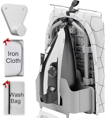 KLIFI Small Wall-Mounted Ironing Board Foldable and Compact for Easy Use