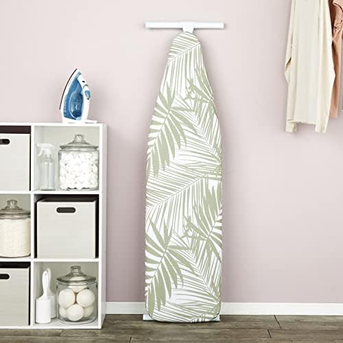 Juvale Ironing Board Cover - 15x54-Inches White Palm Print