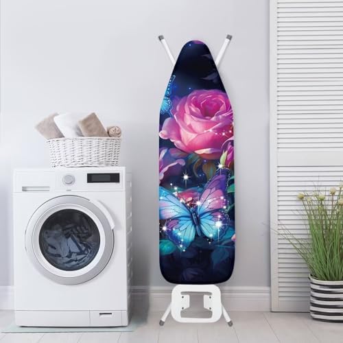 Stylish and Durable Butterfly Rose Ironing Board Cover