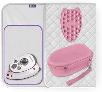 The Quilted Bear Mini Iron - Lightweight Steam Iron with Travel Case