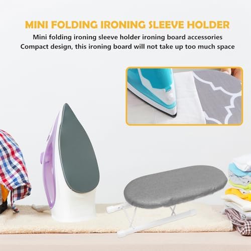 Compact tabletop ironing board for small spaces