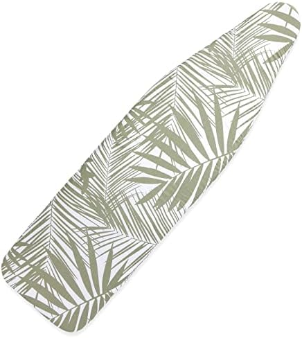 Juvale Ironing Board Cover - 15x54-Inches White Palm Print