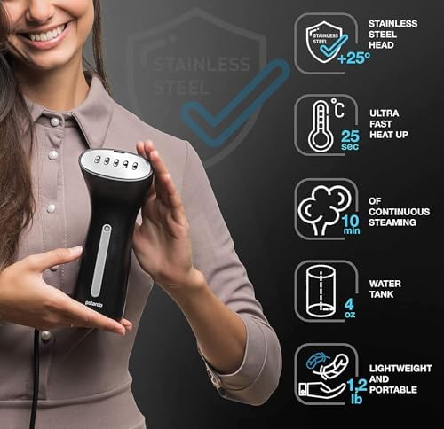 Polardo Travel Compact Travel Garment Steamer