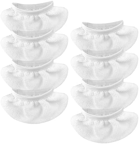 ZANHIX 8-Piece Steam Mop Pads for Handheld Steam Cleaners