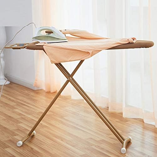 ZHDBDPro Ironing Board Large Foldable Retractable Multi-Functional Brown 122x98cm