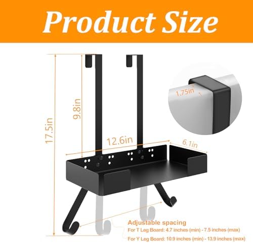 JUYSON - Wall Mount Ironing Board Holder for TY Legs Adjustable Durable