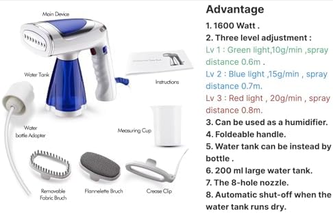 Steaming Assist Compact 110V 1600W Garment Steam Iron