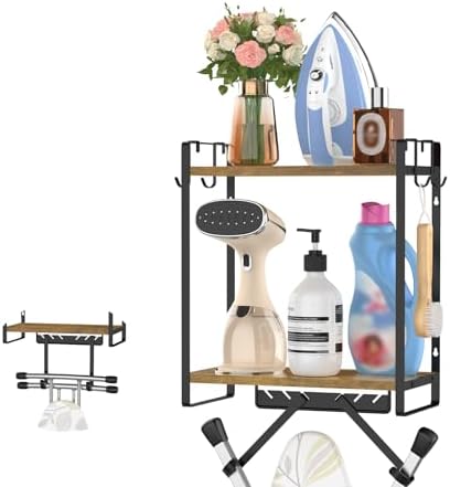 EsLukerlyIroning Board Holder with Removable baskets for set