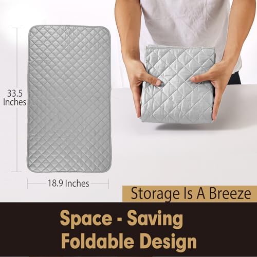 Ironing Mat Pad Magnetic Anti-Stick Design Durable Space Age