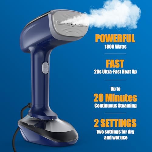 Powerful 1800W Steam Iron steamer for quick and easy wrinkle removal