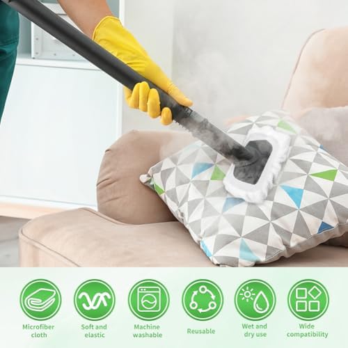 10-Piece Set of Durable Steam Mop Pads for Handheld Steam Cleaner