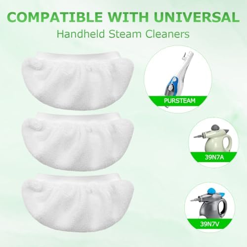 10-Piece Set of Durable Steam Mop Pads for Handheld Steam Cleaner