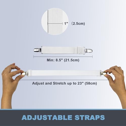 Secure Ironing Board Clips 4-Piece Set Fit 85 to 14 Covers