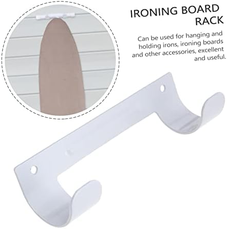 Ciieeo 2 Pcs Wall Mounted Ironing Board Hook Rack
