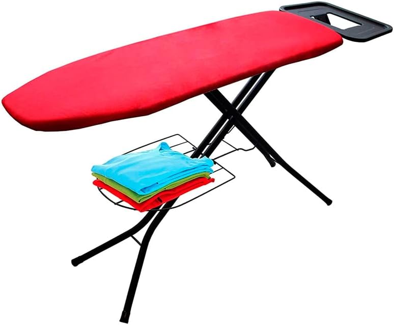 FOLDING IRONING BOARD WITH IRON REST