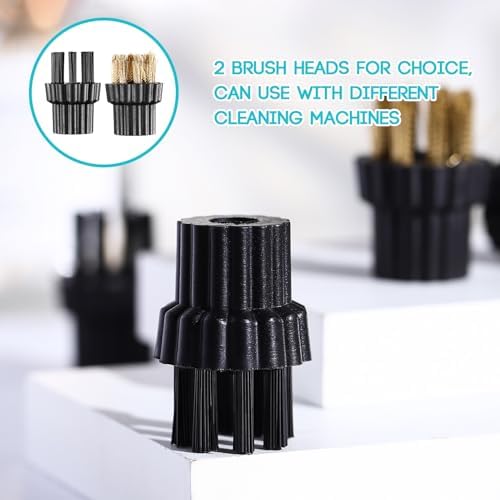 Happyyami 10PCS Steam Mop Brush Heads Brass M8 Replacement Set