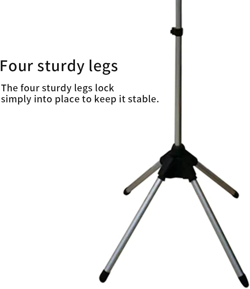 Aluminium alloy foldable garment steamer rack with adjustable height for home use